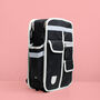 Eco Coated Black And White Backpack, thumbnail 1 of 5