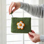 Handmade Felt Daisy Purse, thumbnail 4 of 8