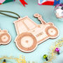 Tractor Christmas Tree Decoration, thumbnail 1 of 5