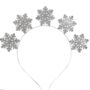 Metal Silver Snowflake Christmas Headband, thumbnail 2 of 2