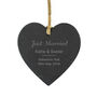 Personalised Classic Slate Heart Decoration, thumbnail 4 of 4