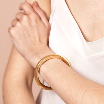Stainless Steel Chunky Bangle, 5 of 7