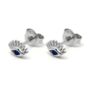Evie Sterling Silver Studs, thumbnail 8 of 9
