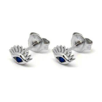 Evie Sterling Silver Studs, 8 of 9