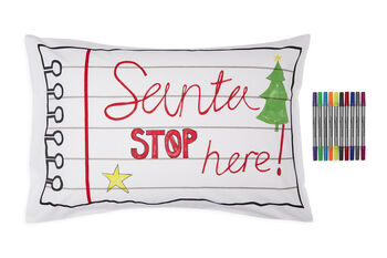 Doodle Pillowcase Kit + 10 Pens, Colour In And Design, 6 of 7