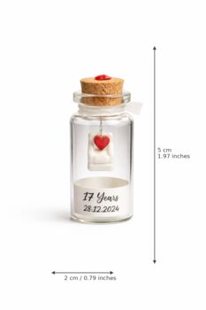 Personalised 17th Furniture Anniversary Mini Bottle Gift Sofa Chair, 4 of 4