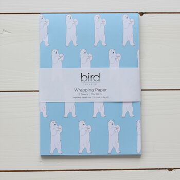 Polar Bear Gift Wrap Pack With Card Option, 4 of 5