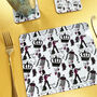 Grey Being British Set Of Four Placemats, thumbnail 3 of 3