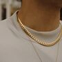 Collar Chain 18 K Gold Plated Necklace, thumbnail 5 of 7