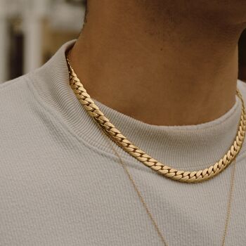 Collar Chain 18 K Gold Plated Necklace, 5 of 7