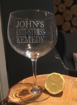 'Anti Stress Remedy' Gin And Tonic Glass, 4 of 6