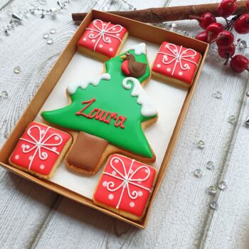 Personalised Red Robin Christmas Cookie Gift, 3 of 4