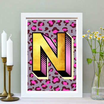 A To Z Single Letter Initial Print, 4 of 6