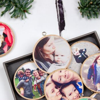 Personalised Father's Day Wooden Photo Token Card, 9 of 10
