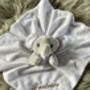 Embroidered White Baby Elephant Comforter, thumbnail 3 of 5