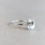 Sterling Silver Birthstone Dome Ring, thumbnail 11 of 12