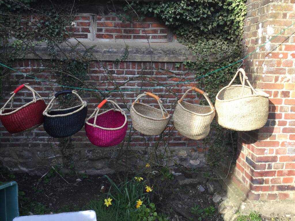 Collapsible Seagrass Basket | Storage Basket | Planter, 1 of 6