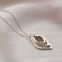 Personalised Open Leaf Family Names Necklace, thumbnail 4 of 8