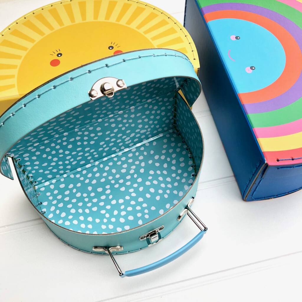 Personalised Rainbow Stacking Case Set By Pink Pineapple Home & Gifts