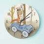 Retro Racing Car Personalised Clock, thumbnail 5 of 5