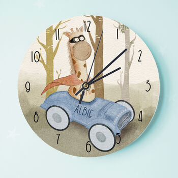 Retro Racing Car Personalised Clock, 5 of 5