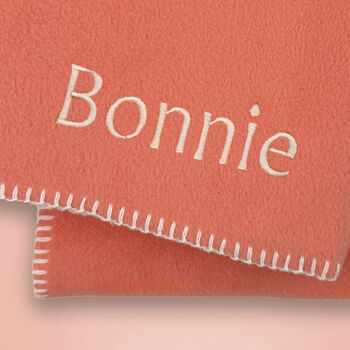 Personalised Fleece Blanket, Flamingo, 2 of 5