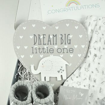 Dream Big Little One New Baby Letterbox Gift Set, 2 of 7