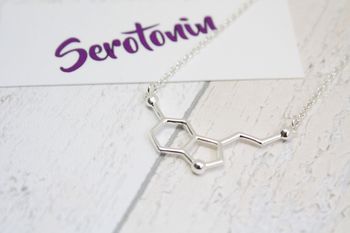 Serotonin Molecule Necklace, 3 of 7