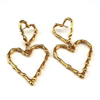 Double Heart Studs, 3 of 6