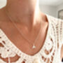 Sterling Silver Whale Tail Pendant Necklace, thumbnail 5 of 9
