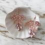 Pink Crystal Statement Earrings, thumbnail 4 of 5