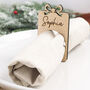Personalised Wooden Napkin Rings Christmas Napkin, thumbnail 4 of 9