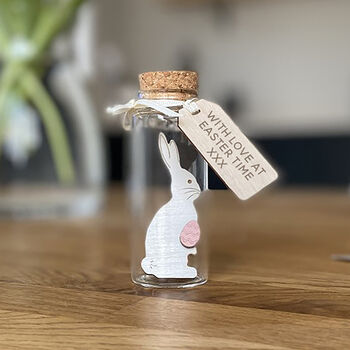 Miniature Easter Bunny Keepsake Message Bottle, 7 of 7