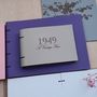 Personalised 'Vintage Year' Leather Memory Book Album, thumbnail 2 of 8