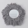 Macrame Boho Wall Mirror, thumbnail 1 of 5