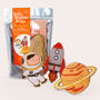 Paint Your Own Wooden Space Explorers Diy Craft Kit For Kids, thumbnail 1 of 9