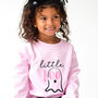 Little Boo Halloween Embroidered Sweatshirt Jumper, thumbnail 2 of 6