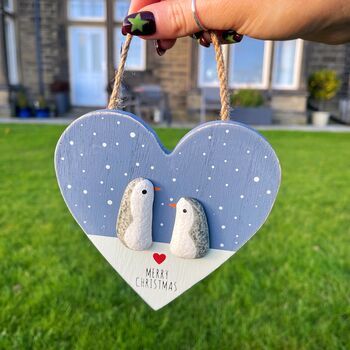 Merry Christmas Penguin Plaque, 2 of 3