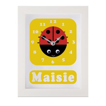 Personalised Children's Ladybird Clock, 2 of 10