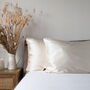 Silk Pillowcase Gift Box Cream 100% Pure Soft Mulberry Silk Satin Standard Double Luxury Sleep, thumbnail 7 of 7