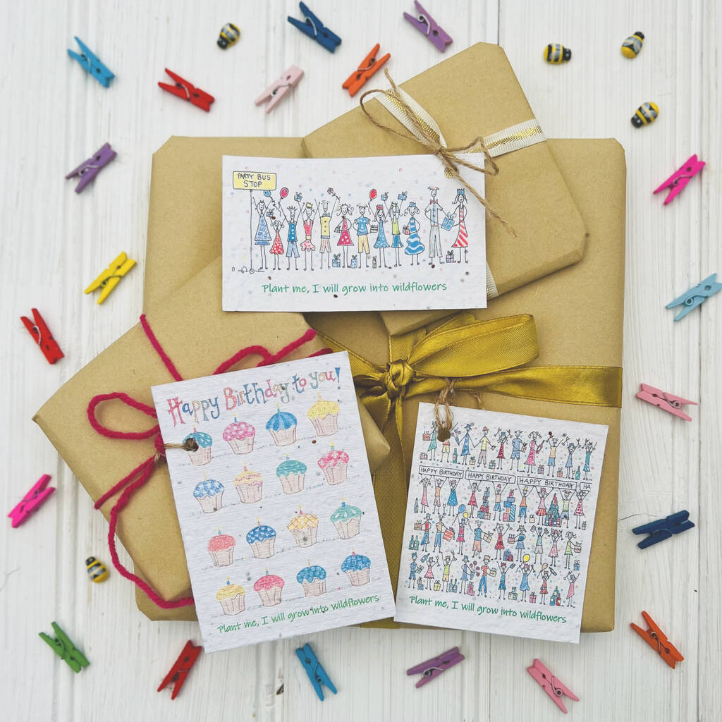 Birthday Seed Card Gift Tags, 1 of 6