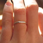 Women's Personalised Names Stacking Ring In Silver Or Gold, thumbnail 3 of 8