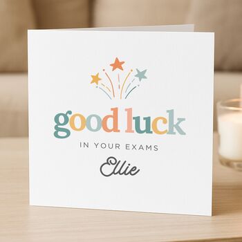 Good Luck Exams Card For Gcse A Level 11 Plus, 2 of 8