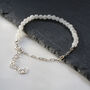 Half Chain Moonstone Bracelet 9ct Gold Or Silver, thumbnail 2 of 5