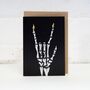 Rock Hand Gothic Birthday Card, thumbnail 4 of 6