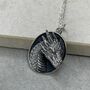 925 Sterling Silver Dragon Head Necklace, thumbnail 5 of 11