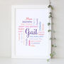 Personalised Word Art Gift For Her, thumbnail 9 of 11