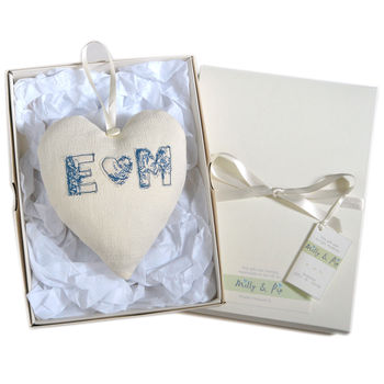 Personalised Couples Initials Hanging Heart Gift, 4 of 12