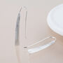 Silver Plated Textured Bar Drop Earrings – 35mm X 5mm, thumbnail 3 of 6