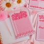Pink Gingham Self Care Notepad Gift Set, thumbnail 4 of 10